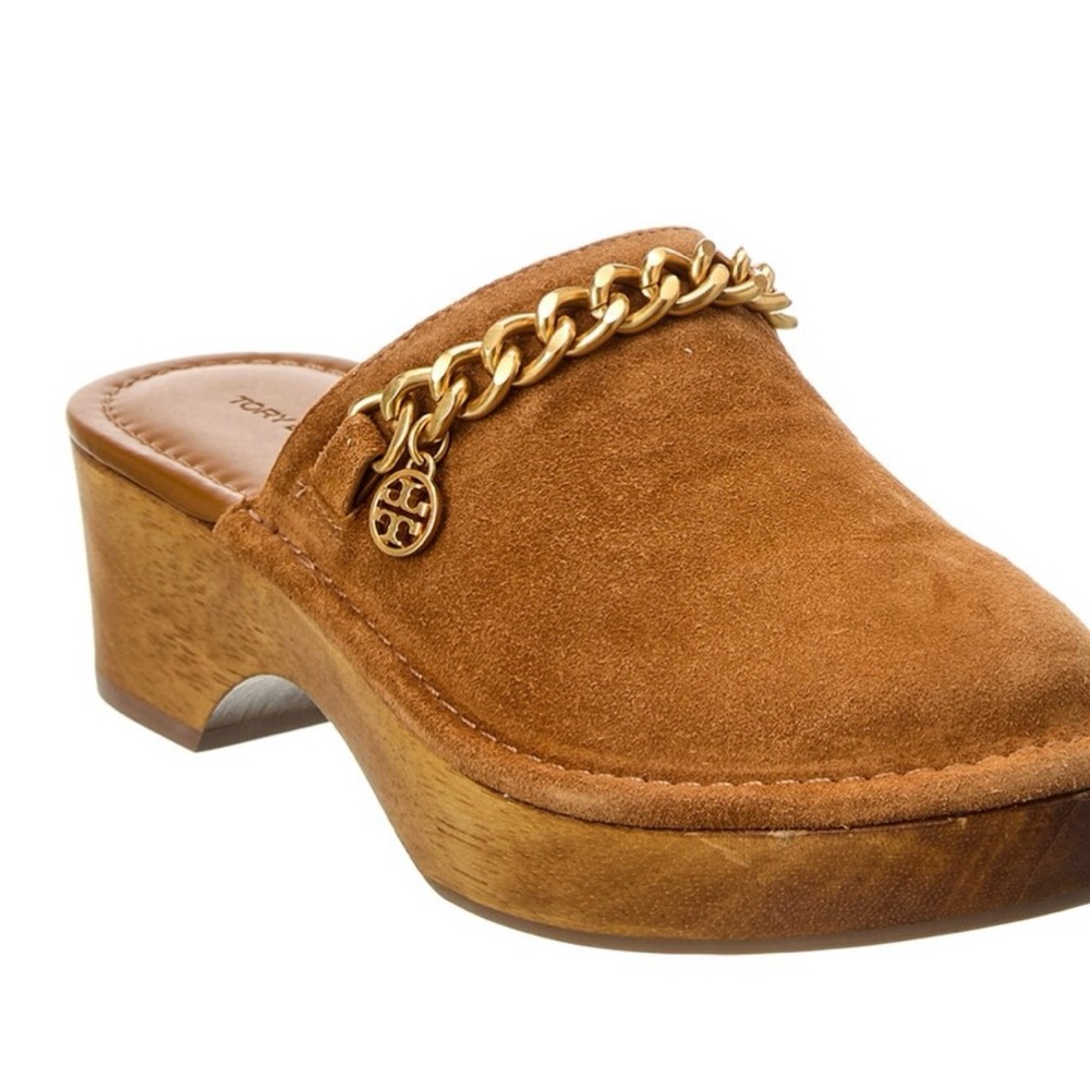 NWT, New in Box-Tory Burch Mini Benton Clog with Charm size 8.